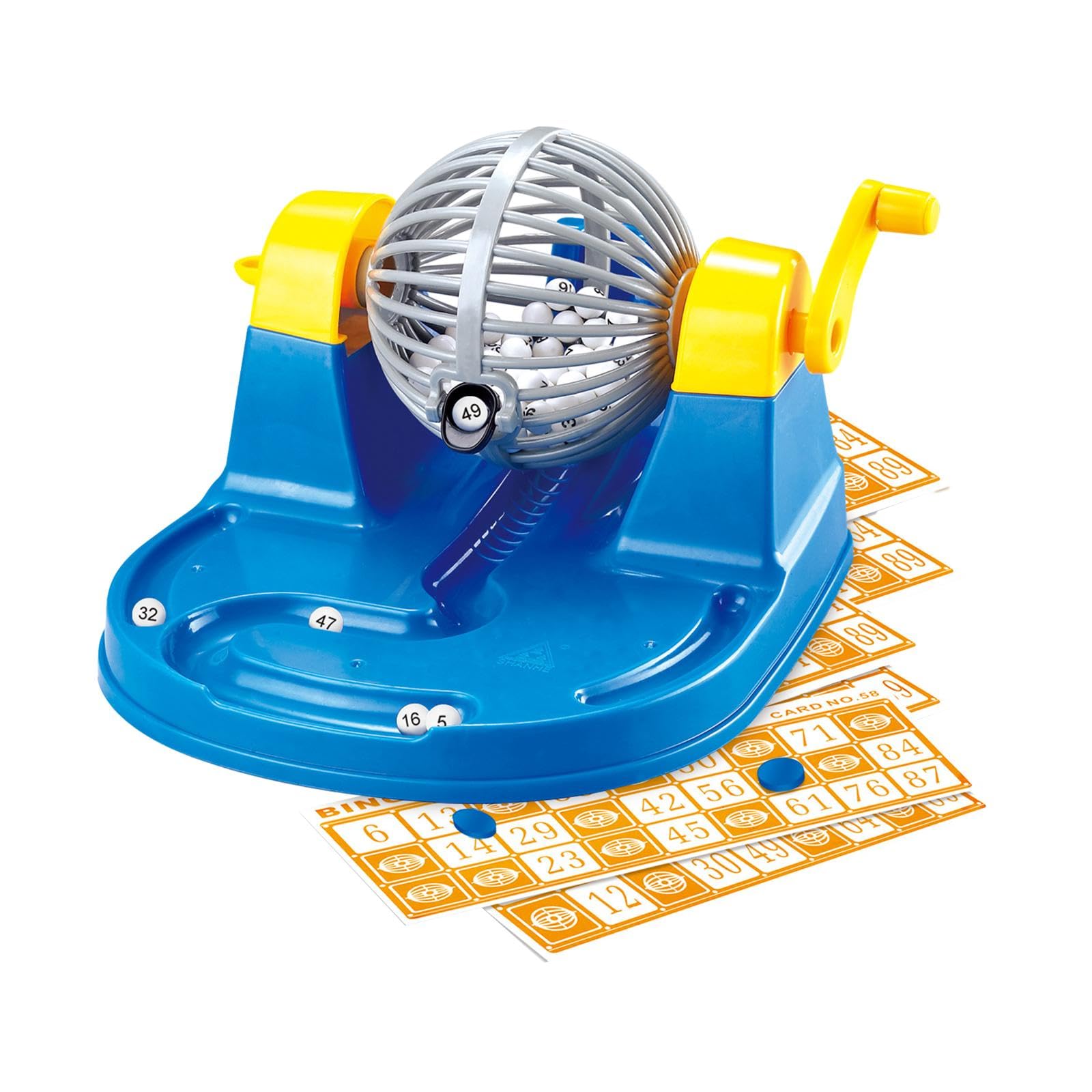 Amazon.co.jp: Perfk ビンゴゲームセット 宝くじマシン ビンゴカード72